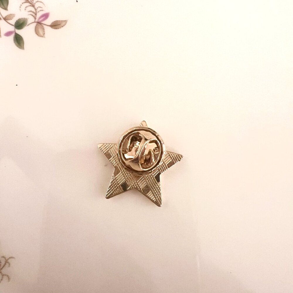 "I Tried" Gold Star Enamel Pin - Picture 4 of 4